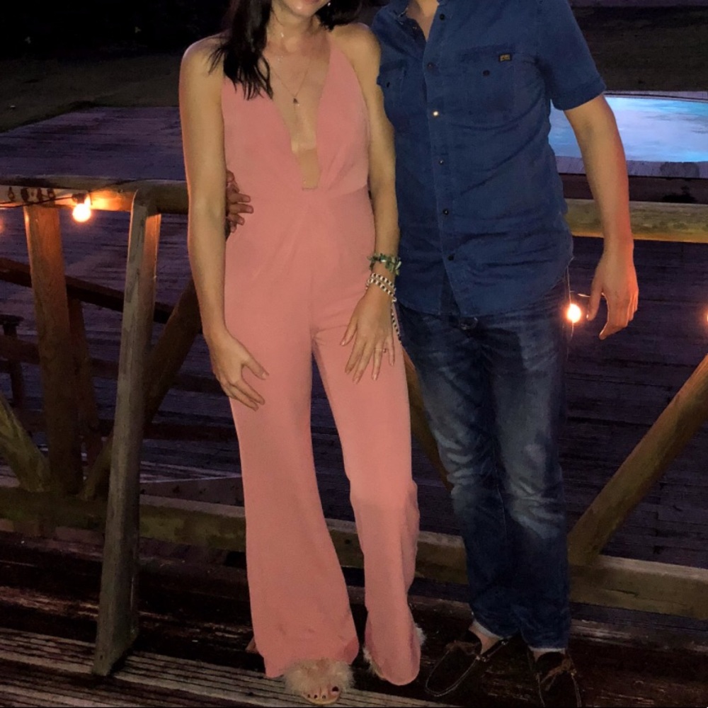 Naked Wardrobe Pink Jumpsuit